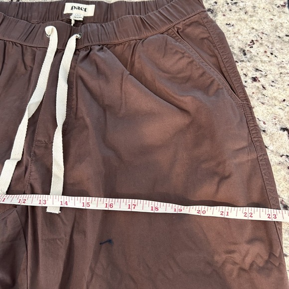 NWT Pact Women's Travel Jogger Taupe Tan Brown Organic Large Elastic Waist Soft - Picture 8 of 9